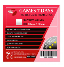  Протектори для карт Games 7 Days 80x80 мм Premium Quality