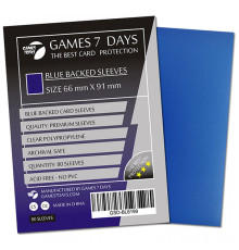  Протектори для карт Games 7 Days 66x91 мм BLUE Premium Quality