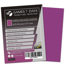 Протектори для карт Games 7 Days 66x91 мм PURPLE Premium Quality
